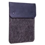 Gmakin Case Slim Felt Two Buttons Blue/Black (GM66-15) for MacBook Pro 15/Pro 16