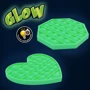 Іграшка-антистрес Pop-It Sibelly Серце Glow in Dark (SB-PPIT-HRT-GD)