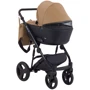 Коляска 2 в 1 Bair Mirello кожа 100% М-39/30 темный капучино — черный (624698): Ширина шасси 60 см