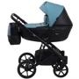 Коляска 2 в 1 Bair Kiwi шкіра 100% BK-7/15 блакитний - чорний фото 9