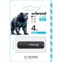 USB-флешка Wibrand 4GB Grizzly USB 2.0 Black (WI2.0/GR4P3B): Стандарт USB USB 2.0