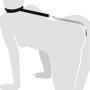 Анальный крюк с ошейником из натуральной кожа Art of Sex - Anal hook, черный