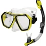 Маска для дайвинга Набор маска и трубка Aqua Speed Blaze + Borneo 60320 желтый, черный Уни OSFM (618-18)