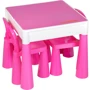 Стол и 2 стульчика Tega Mamut 899P dark pink-white (621567): Материал пластик