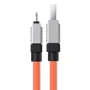 Кабель Baseus USB Cable to Lightning CoolPlay Series 2.4A 1m Orange (CAKW000407): Длина 1 м