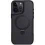 Чохол для iPhone Mobile Case TPU+PC Metal Buttons with MagSafe Carbon Black for iPhone 14 Pro фото 5