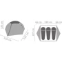 Палатка Salewa LATITUDE III 5900 5311 - UNI - зеленый (013.003.0783): Количество мест 3