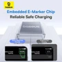 Кабель Baseus USB Cable to USB-C Display 2 Fast Charging Data 100W 1m Purple (P10382701511-00) фото 8