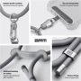 Ремешок для смартфона ArmorStandart Silicone Rope Titanium Grey with Grey holder (ARM76276): Тип аксессуара ремешок
