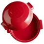 Форма для запекания сыра Emile Henry Cheese Baker 19.5х17.5см красная (348417): Крышка Есть