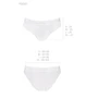Трусики с широкой резинкой и кружевом Passion PS001 PANTIES white, size M