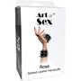 Наручники с шипами Art of Sex - Rose Spiked Leather Handcuffs