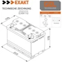 Аккумулятор гелевый EXAKT EXM110 C100 110Аh/12V GEL: Емкость, Ач 110