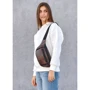 Женская поясная сумка Sambag Tirso LCH шоколадная (80341020): Фактура Матовая, Гладкая