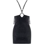 Эротическое мини платье с бахрамой Obsessive 824-DRE-1, L/XL