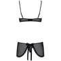 Эротичный костюм Obsessive Maidme chemise, L/XL