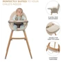 Стульчик для кормления 2 в 1 Kinderkraft Fini 2 Beige (KHFINI02BEG0000): Регулировка высоты стула нет