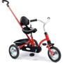 Велосипед Smoby Toys Зуки с родительской ручкой и багажником красный (740800)