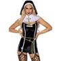 Виниловый костюм монашки Leg Avenue Sinful Sister XS