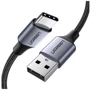 Кабель UGREEN USB Cable to USB-C US288 3A 18W 2m Black: Длина 2 м