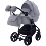 Коляска 2 в 1 Adamex Hybryd Plus BR204 светло-серый - серая кожа (выдавленная точка) (623886): Тип коляски универсальная коляска (2-в-1)