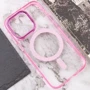 Чехол для iPhone Epik TPU Iris with MagSafe Pink for iPhone 14: Тип чехла накладка на заднюю часть
