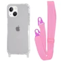 Чехол для iPhone WAVE Clear Case with Strap Pink for iPhone 15