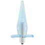 Анальный вибратор Power Buttplug, 9.5x3.5 см, голубой