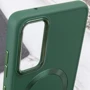 Чехол для телефонов TPU Case Bonbon Metal Style with MagSafe Army Green for Samsung A556 Galaxy A55: Цвет зеленый