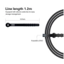 Кабель Vokamo Luxlink Cable USB-C to Lightning 1.2m Red (VKM20055) фото 4