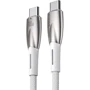 Кабель Baseus Cable USB-C to USB-C Glimmer Series Fast Charging 100W 1m White (CADH000702)