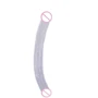 Двухсторонний фаллоимитатор CHISA 18 Inch Dildo Clear