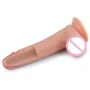 Фаллоимитатор с мошонкой LOVETOY 8" Dual layered Platinum Silicone Cock