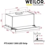 Вытяжка WEILOR PTS 6265 BL 1300 LED Strip фото 10