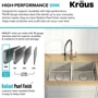 Кухонна мийка Kraus KD1UD33B