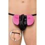 Мужские трусы SoftLine Thong 4445, S-L (black/pink)