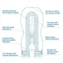 Мастурбатор с эффектом холода Tenga Original Vacuum Cup Extra Cool (белый)
