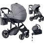 Универсальная коляска 3 в 1 FreeON ZEN Grey (46552): Ширина шасси 59