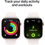 Apple Watch Series 11 GPS + Cellular 42mm Rose Gold Aluminium Case with Light Blush Sport Band - S/M (MF8E4)