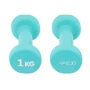 Гантель 4FIZJO 4FJ0197 виниловая 2x1 кг: Покрытие винил