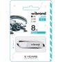 USB-флешка Wibrand 8Gb Aligator USB 2.0 White (WI2.0/AL8U7W): Стандарт USB USB 2.0