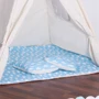 Детская палатка Springos Tipi XXL вигвам бело-голубая (TIP05)