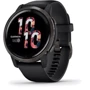 Смарт-часы Garmin Venu 2 Slate Stainless Steel Bezel with Black Case and Silicone Band (010-02430-01): Цвет ремешка черный