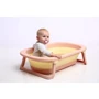 Набор Ванночка складная Babyhood Комфорт Плюс с термометром розовая + горка для купания Слоненок (ВН-328GG+BH-212SW) фото 3