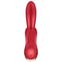 Смарт вибратор кролик с двойным отростком Satisfyer Double Flex Red