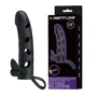Насадка на член LYBAILE Pretty Love Penis Sleeve With Ball Strap 5.98" Black