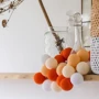 Гирлянда Cotton ball lights на 35 шаров 5,5м, Orange: Длина, м 5.5