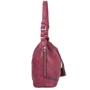 Женская сумка бакет-бэг Laskara бордовая (LK10194-plum): Застежка Механическая