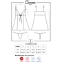 Сексуальный бебидолл с кружевом Obsessive Charmea babydoll, L/XL