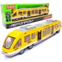 Машинка игрушечная Автопром Электричка 43х6х9 см, желтый (7954AB)